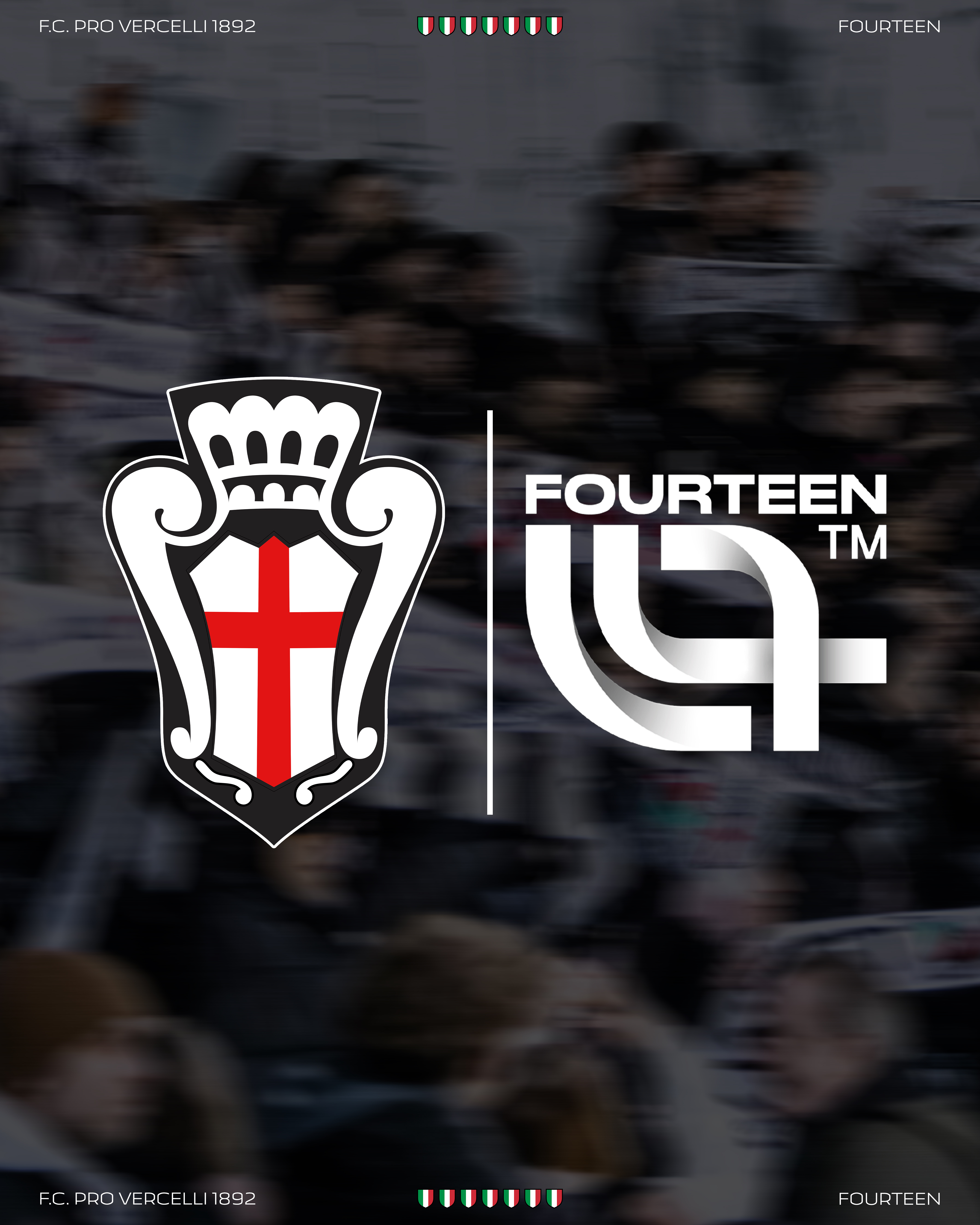 Fourteen è il nuovo sponsor tecnico della F.C. Pro Vercelli 1892