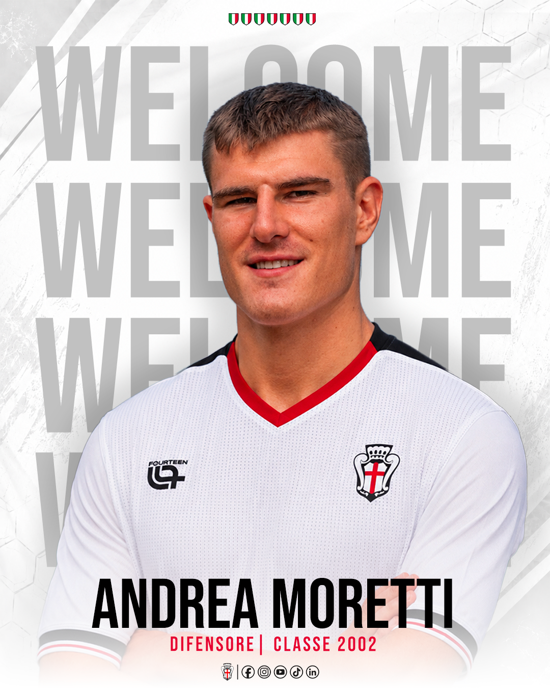 Andrea Moretti è un nuovo calciatore della Pro Vercelli