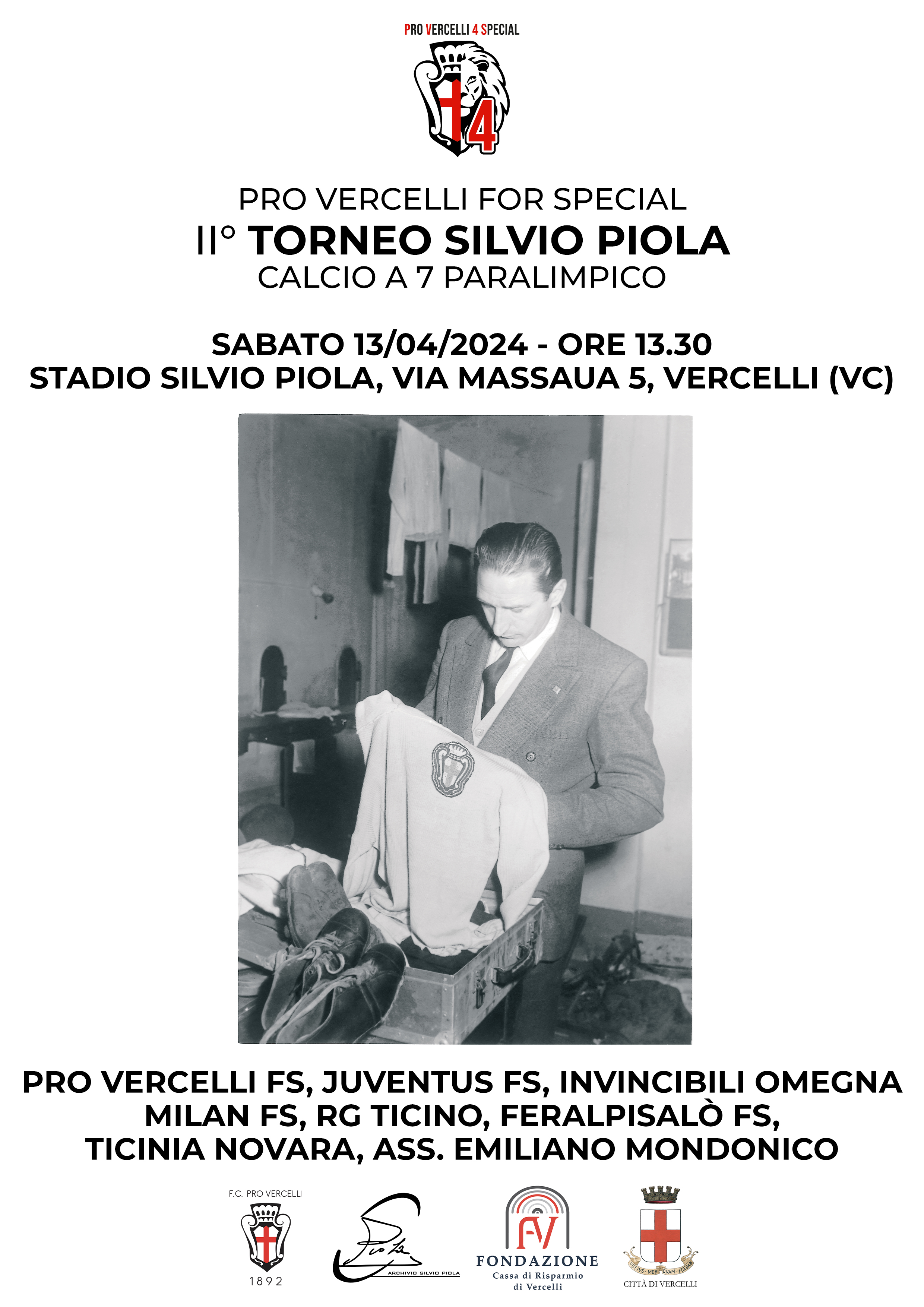 II TORNEO SILVIO PIOLA FOR SPECIAL