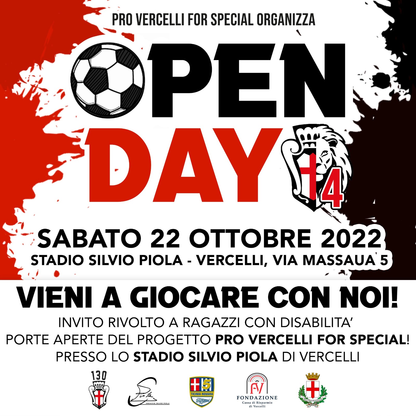 PRO VERCELLI FOR SPECIAL | OPEN DAY