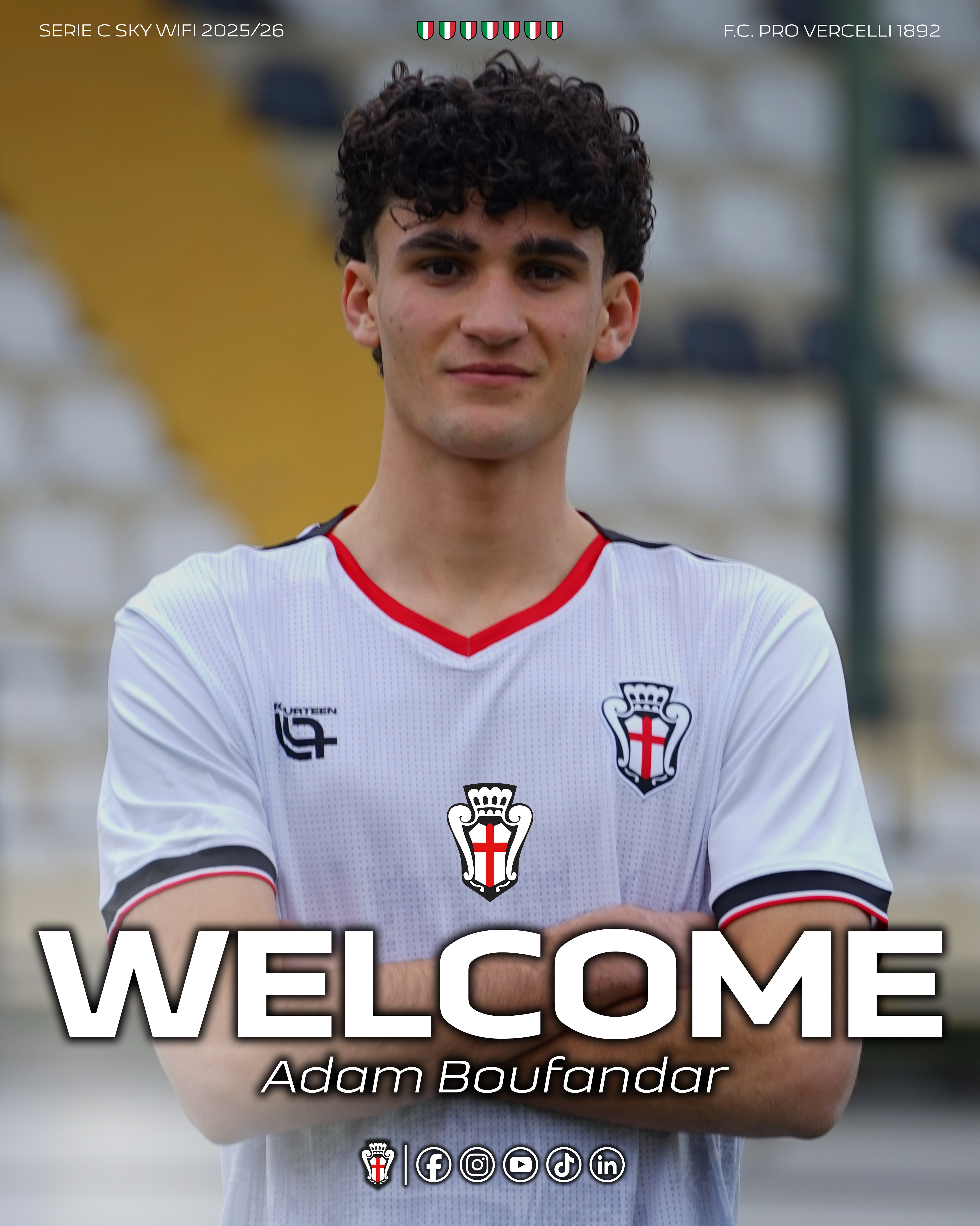 Benvenuto Adam Boufandar!